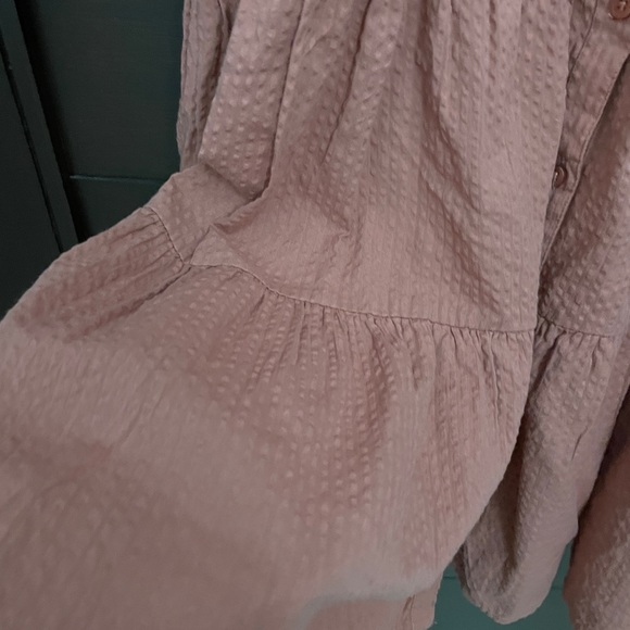 Tiered Dress in Textured Fabric - Picture 15 of 17